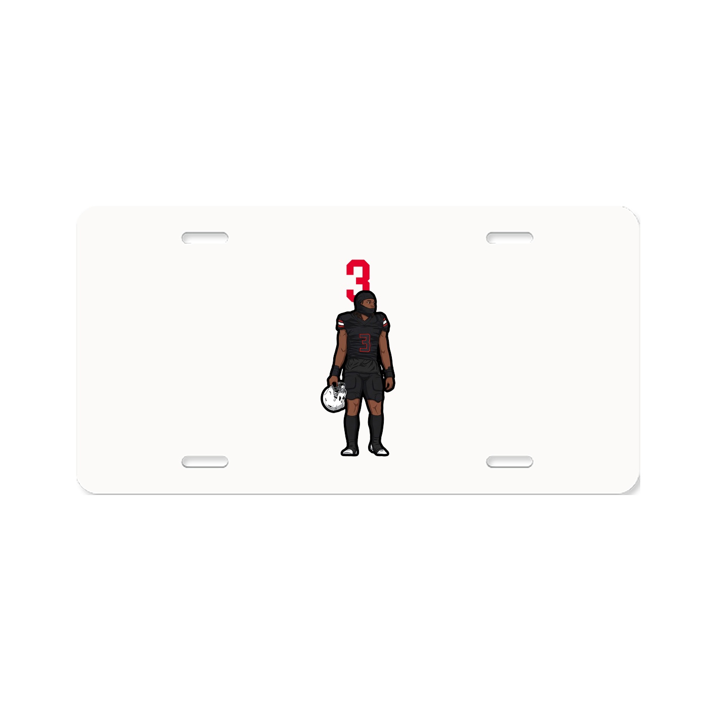 License Plate — Number Top in Classic