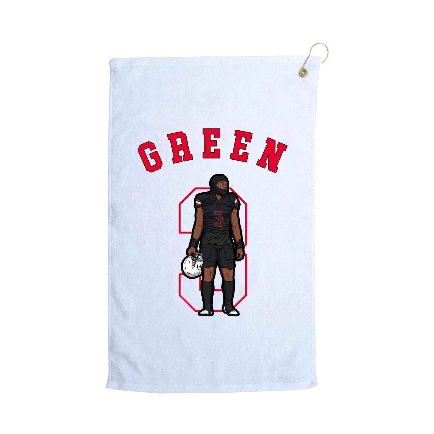 Golf Towel — Shirsey Arch in White