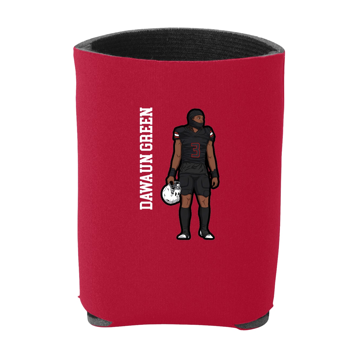 Can Holder — Name Vertical in Red