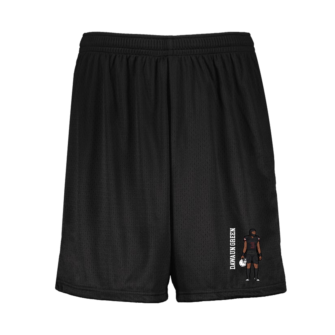 Shorts — Name Vertical in Black