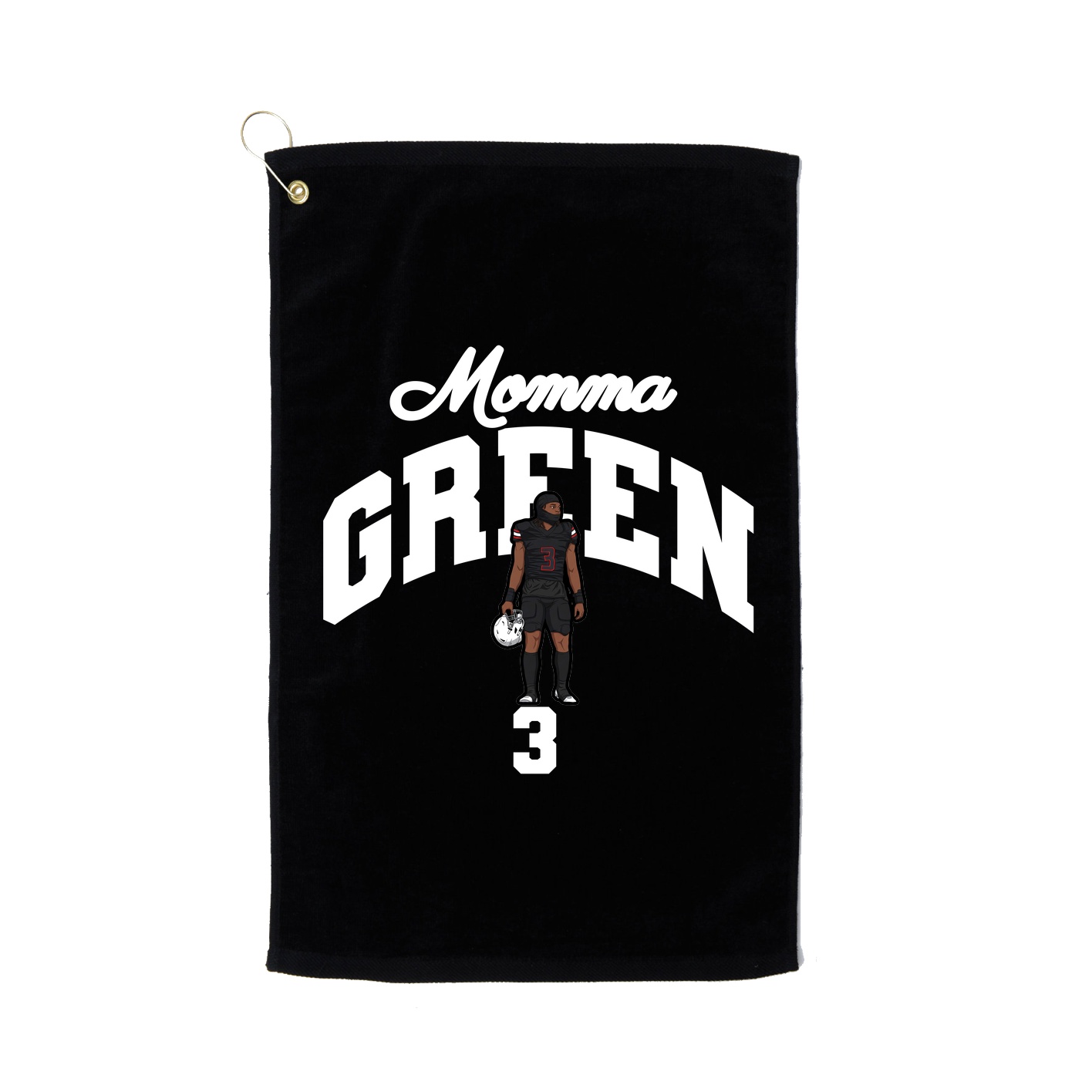Golf Towel — Mothers Day Arch in Black