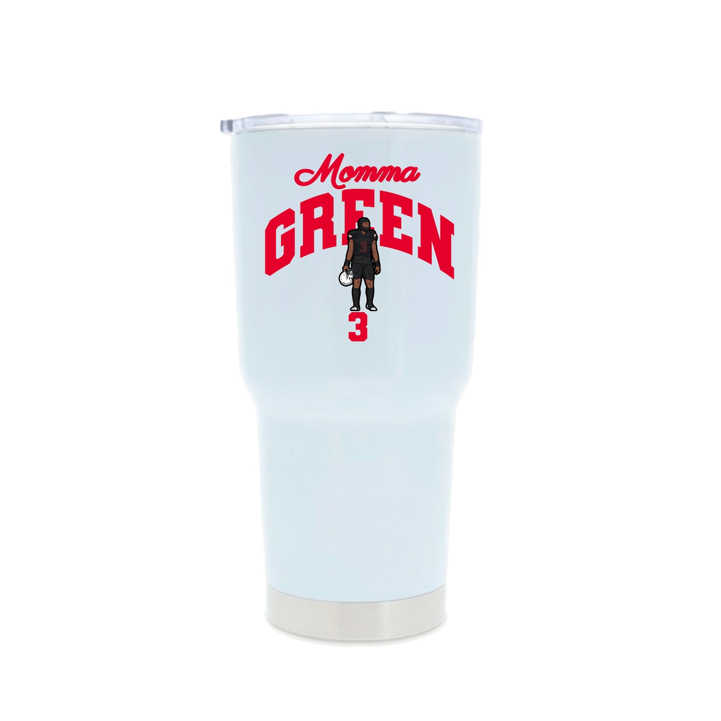 30oz Stainless Steel Tumbler — Mothers Day Arch in White