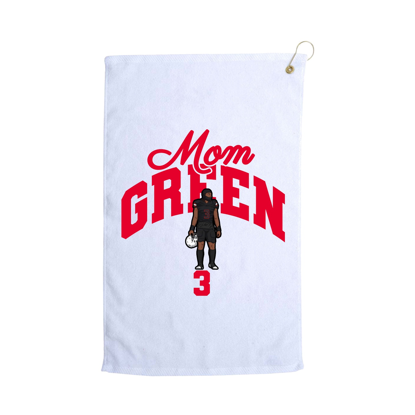 Golf Towel — Mothers Day Arch in White