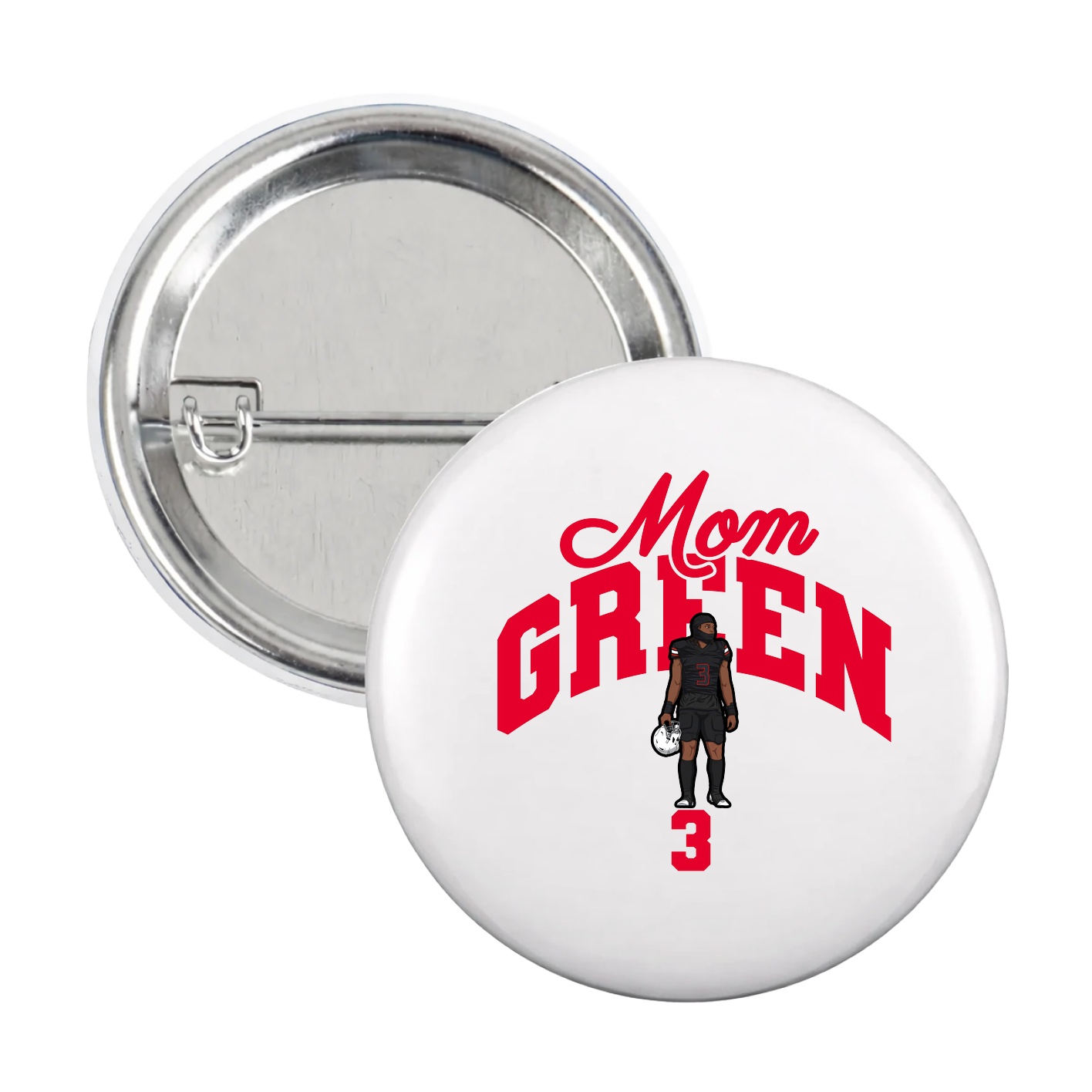 Game Day Button — Mothers Day Arch in White