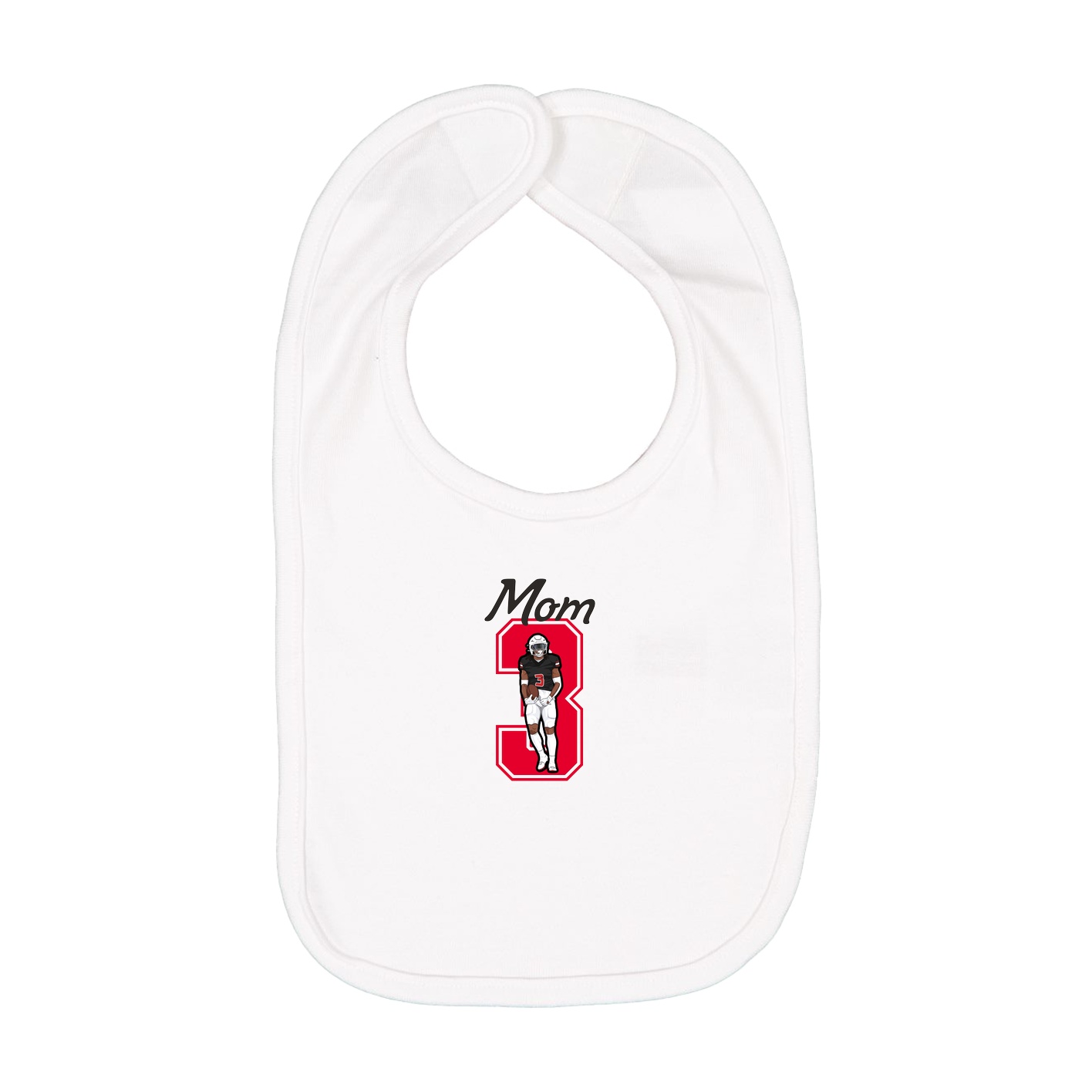 Infant Bib — Mothers Day Shirsey in White