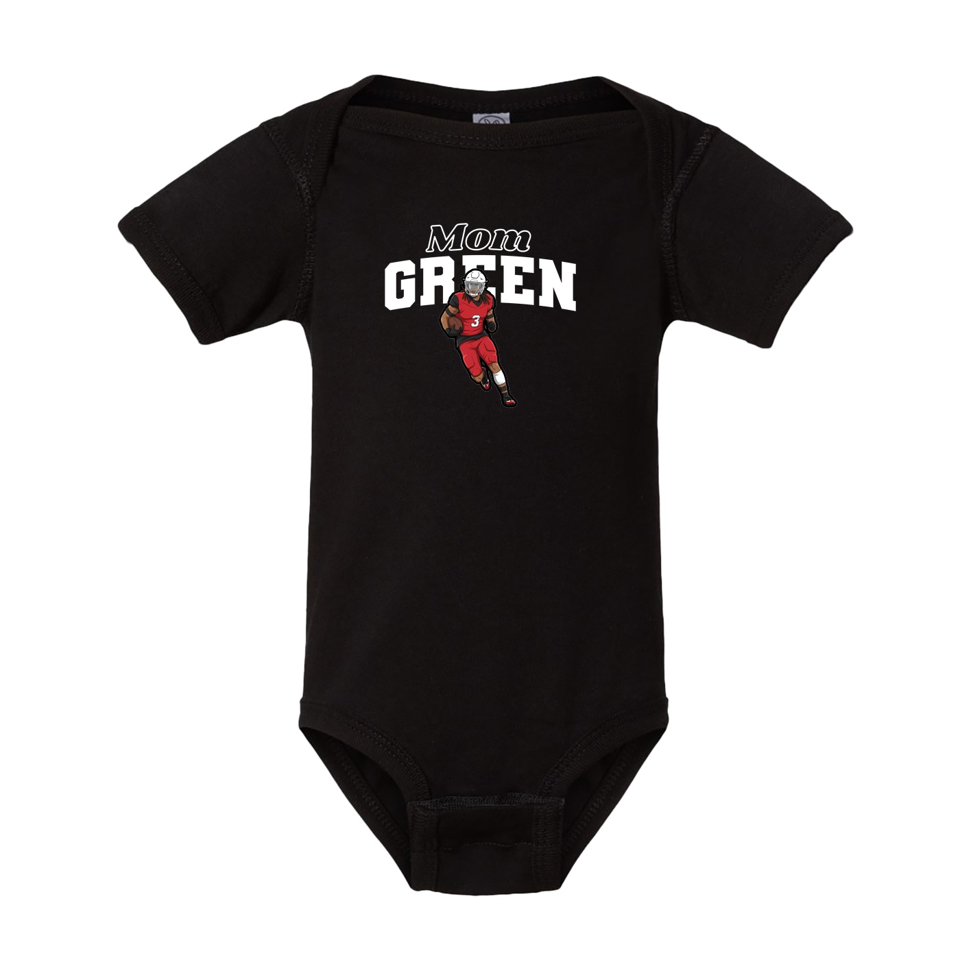 Baby Onesie — Mothers Day Block in Black