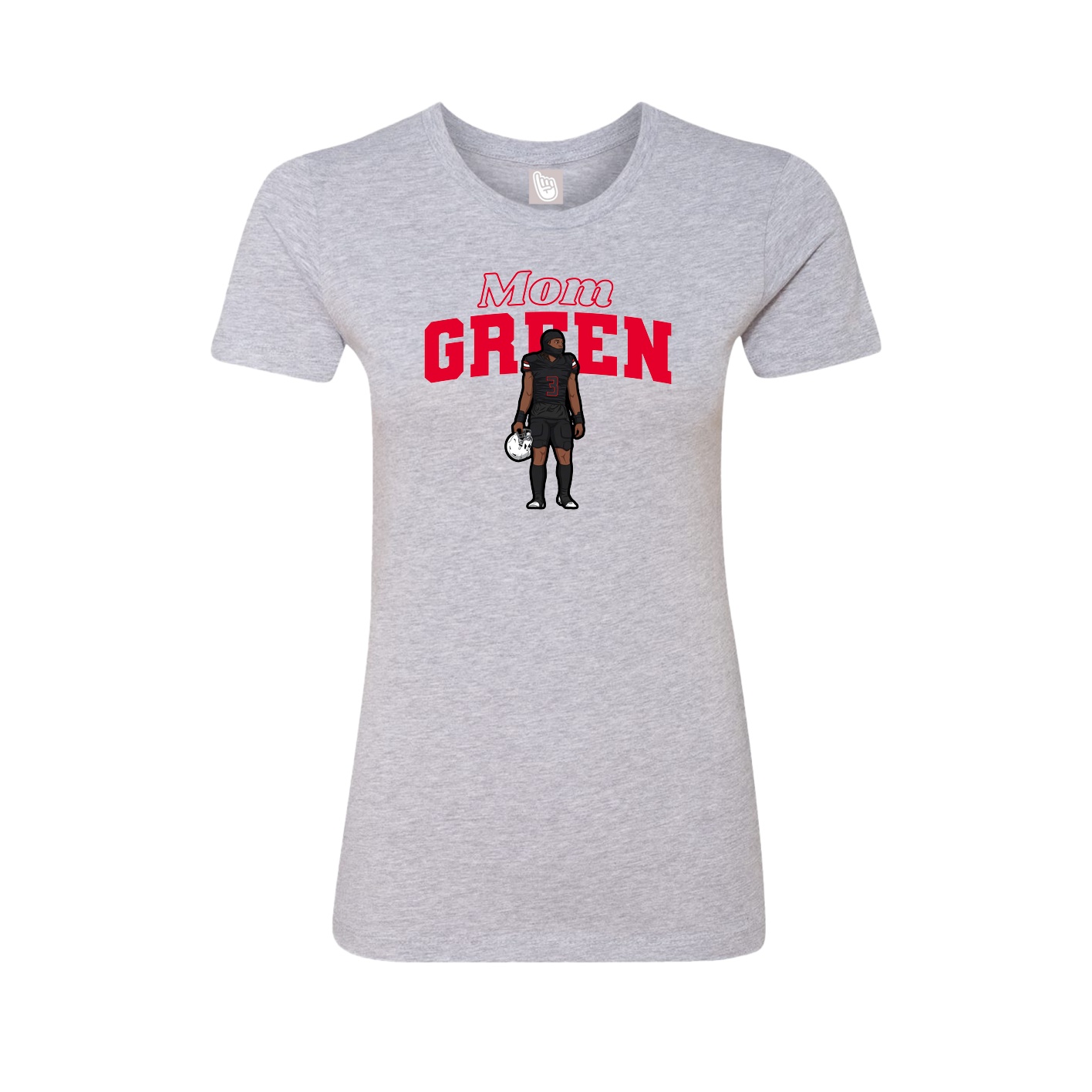 Womens Tee — Mothers Day Block in Grey