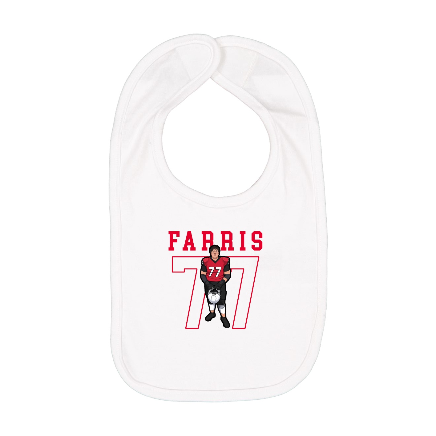 Infant Bib — Shirsey in White