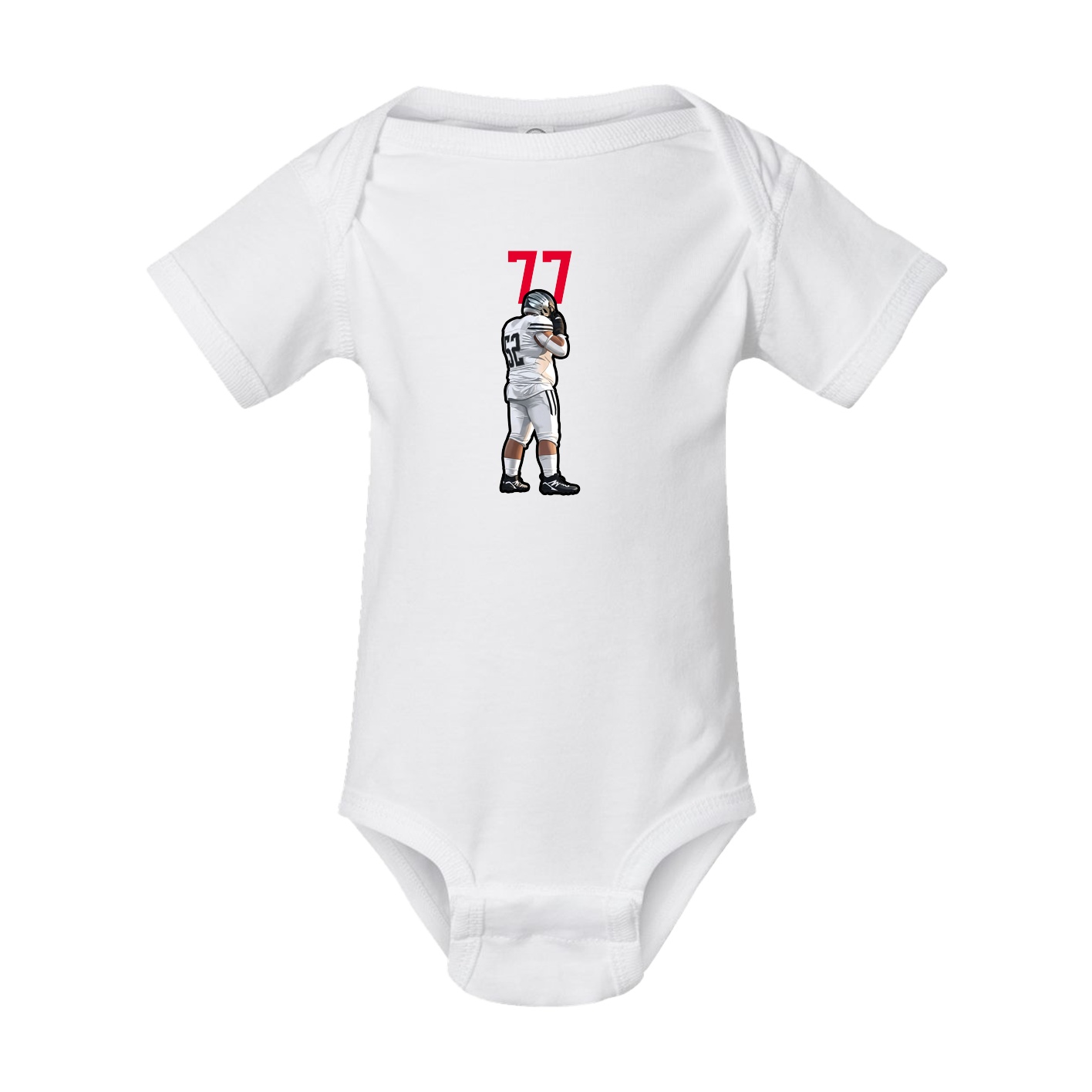 Baby Onesie — Number Top in White