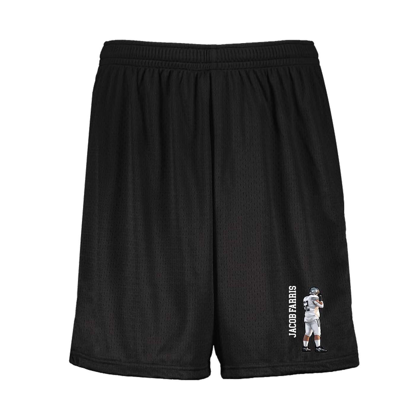 Shorts — Name Vertical in Black