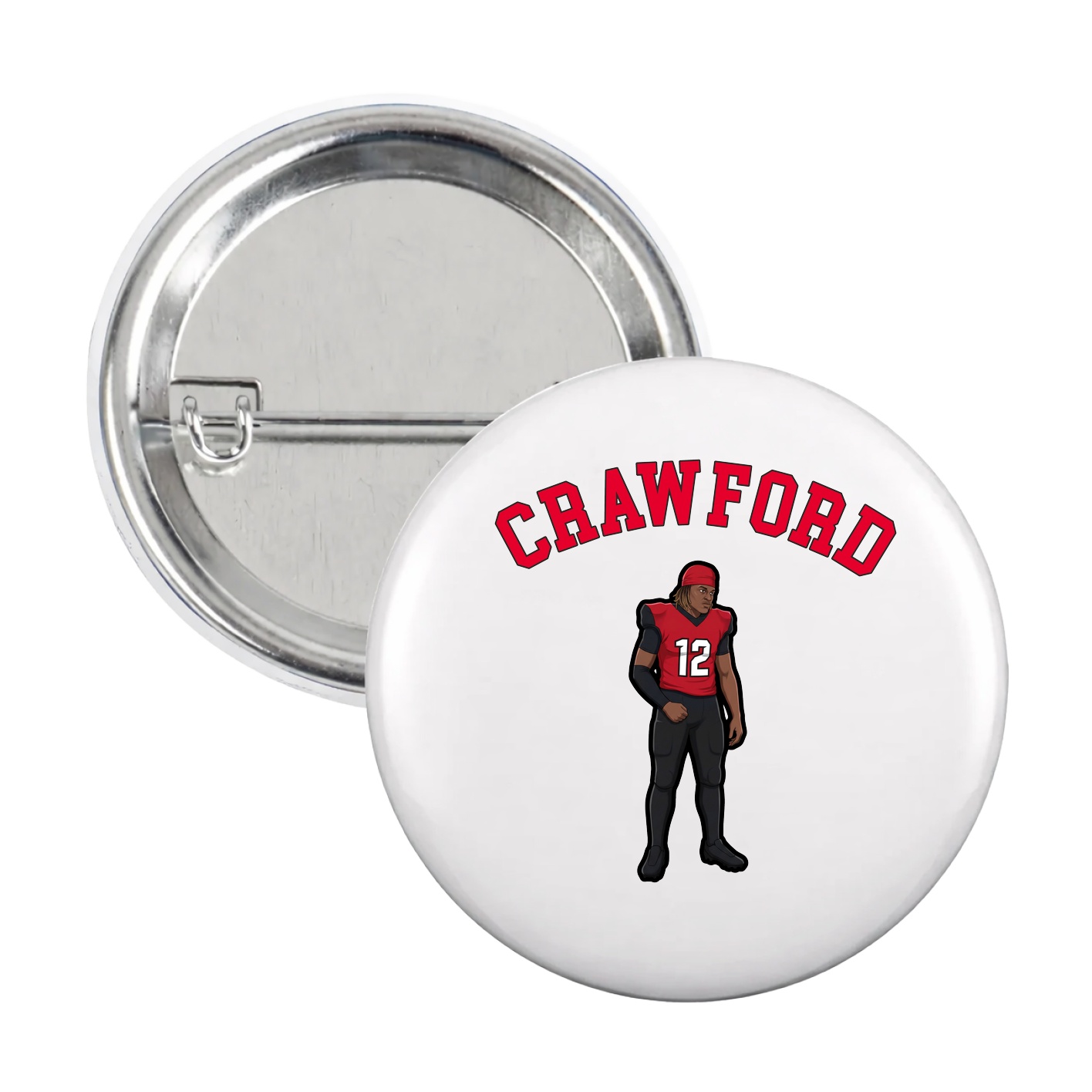 Game Day Button — Shirsey Arch in White