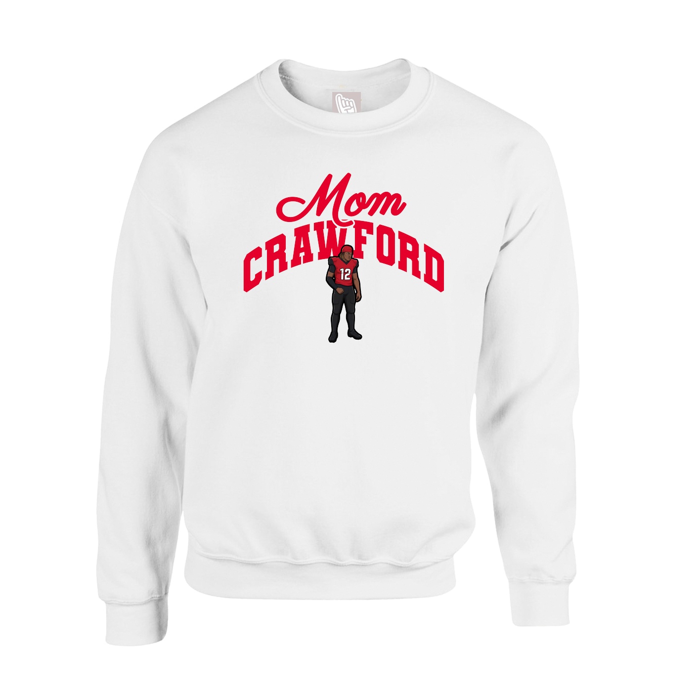 Fleece Crew — Mothers Day Arch in White