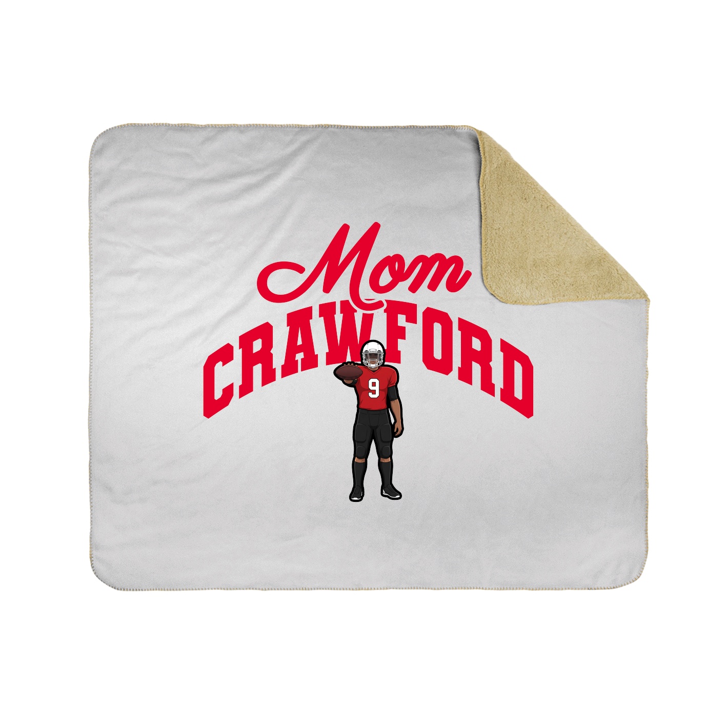 Throw Blanket — Mothers Day Arch in White