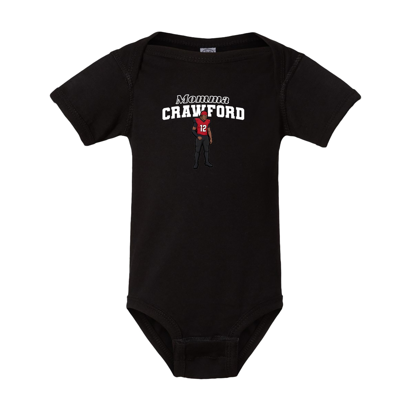 Baby Onesie — Mothers Day Block in Black