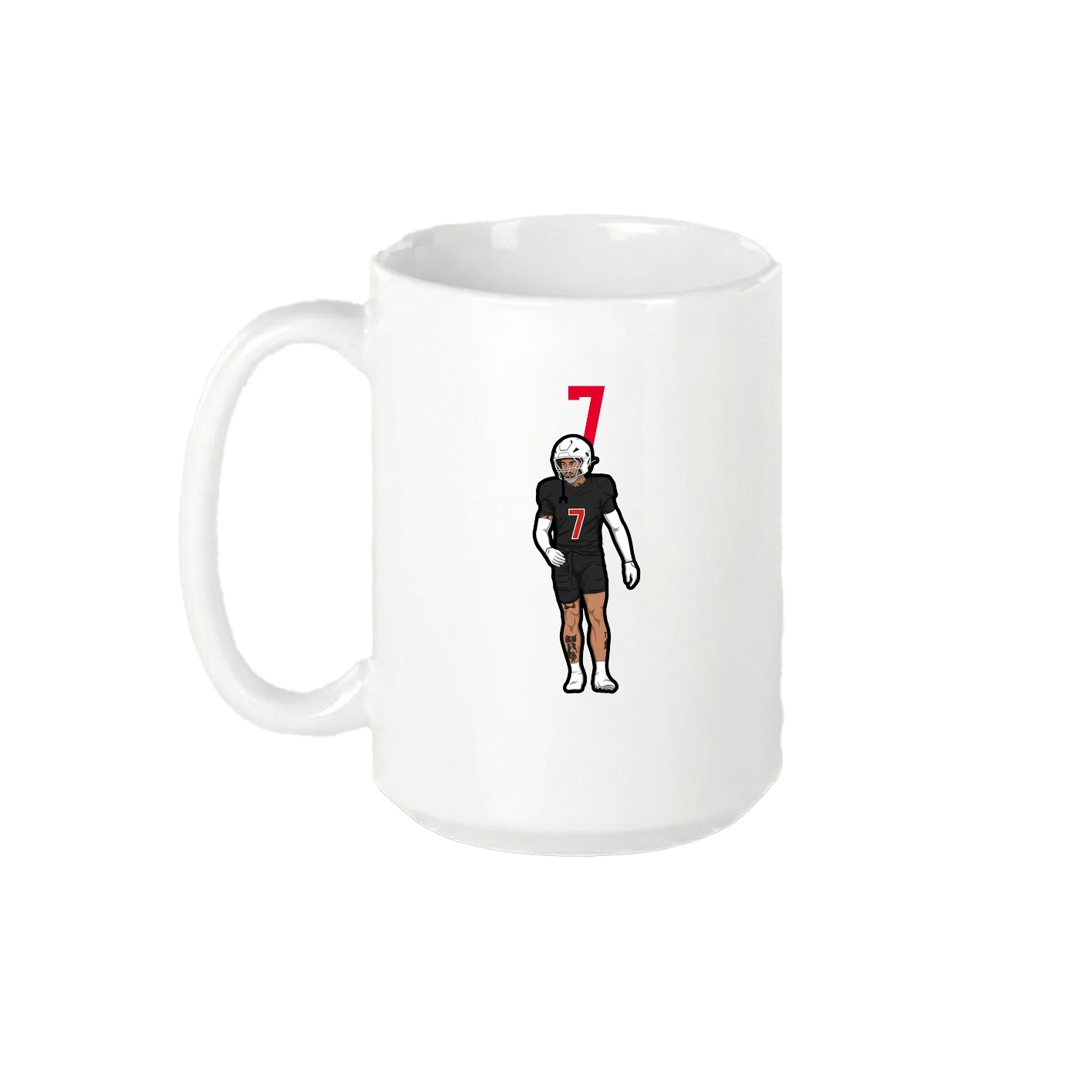 15oz Coffee Mug — Number Top in White