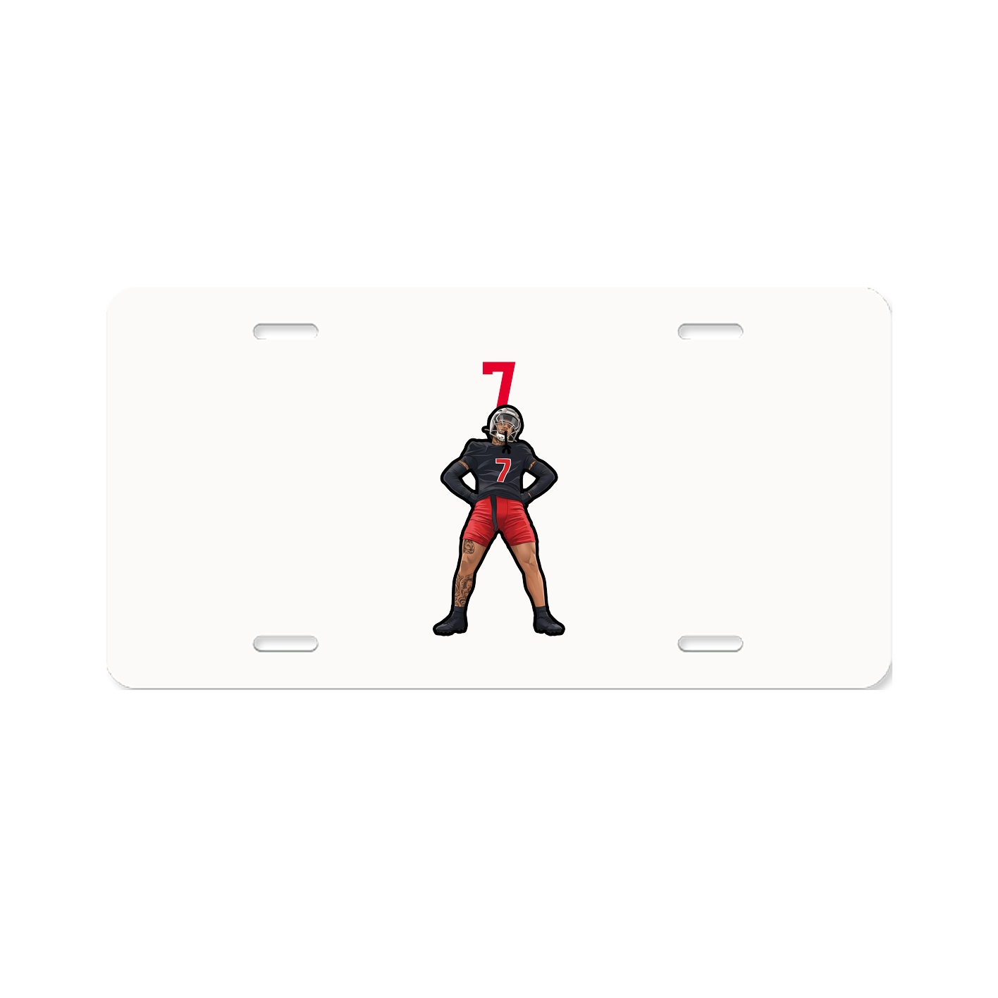 License Plate — Number Top in Classic