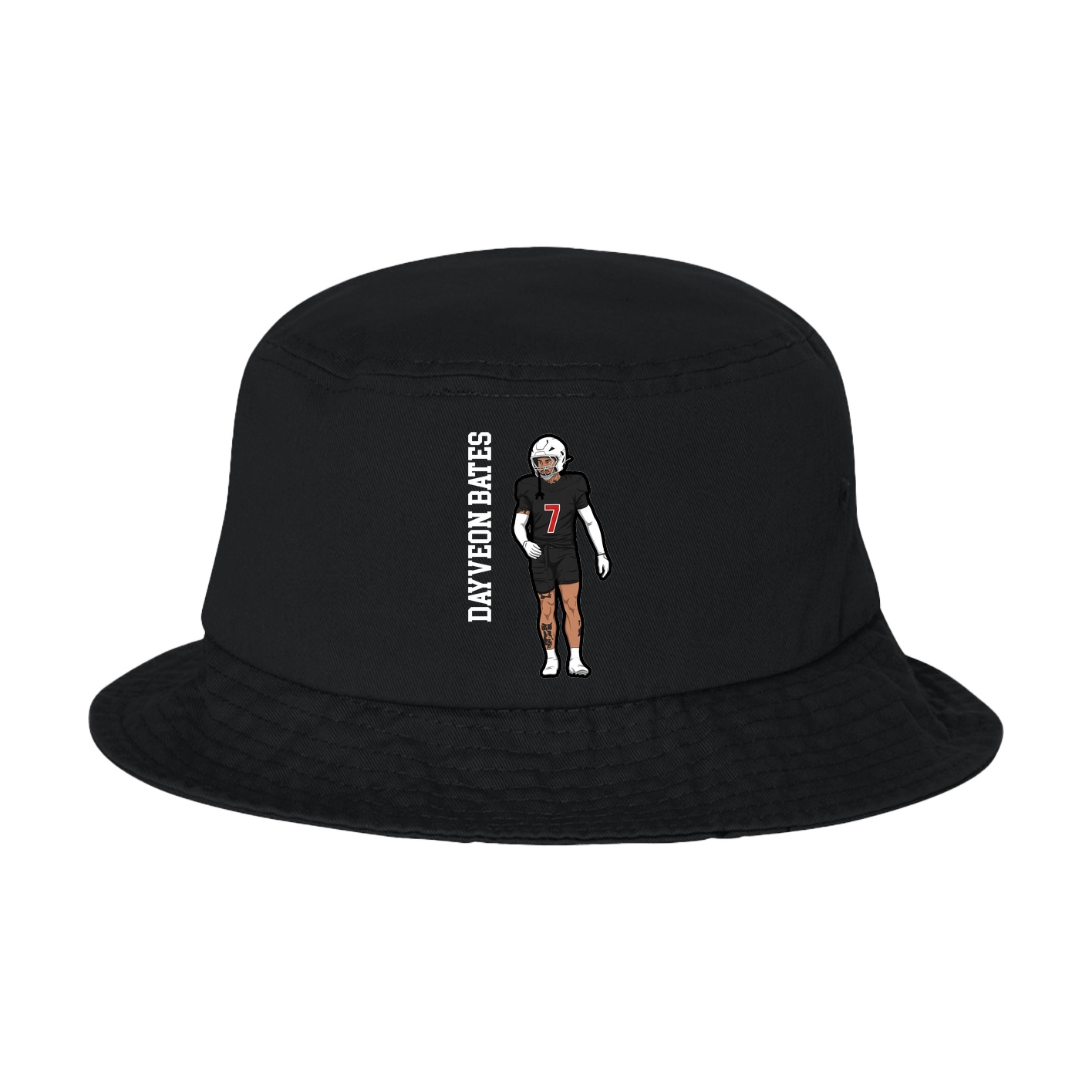 Bucket Cap — Name Vertical in Black