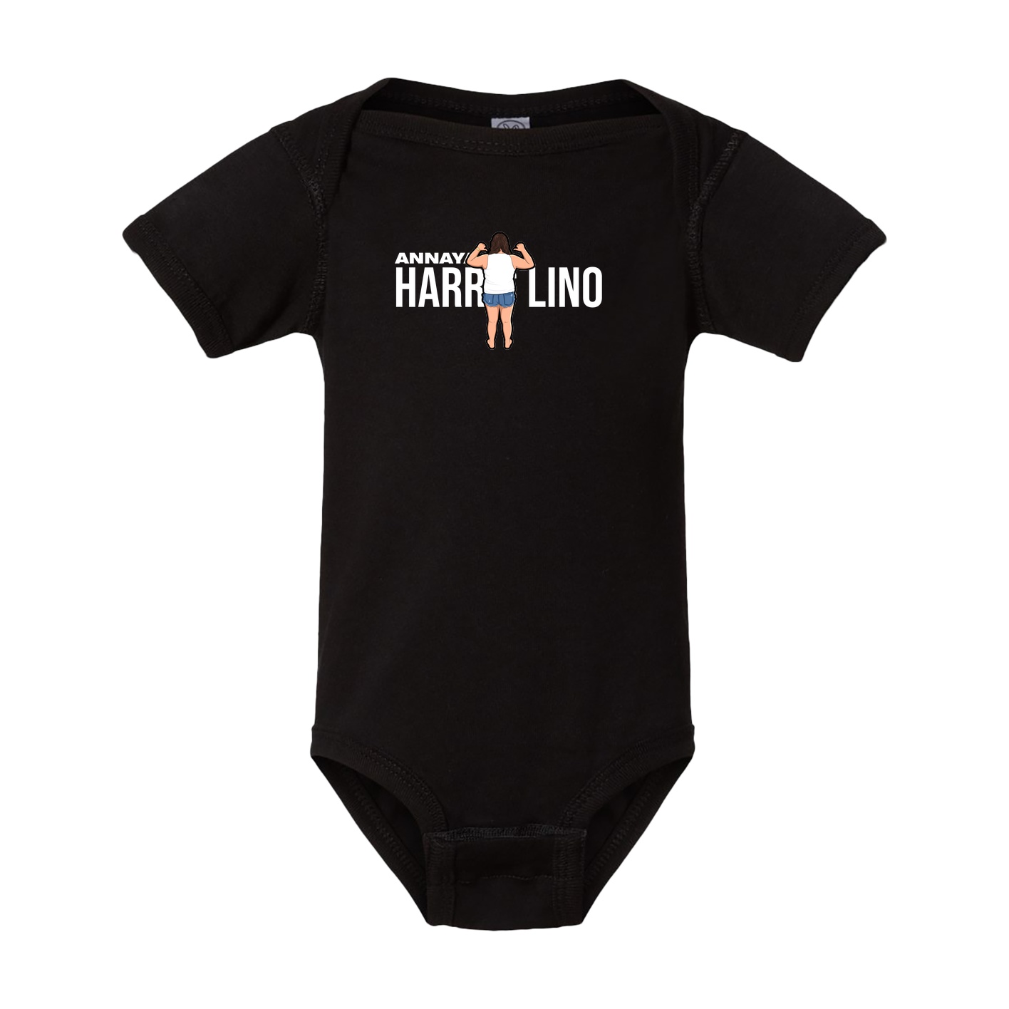 Baby Onesie — Player Name in Black