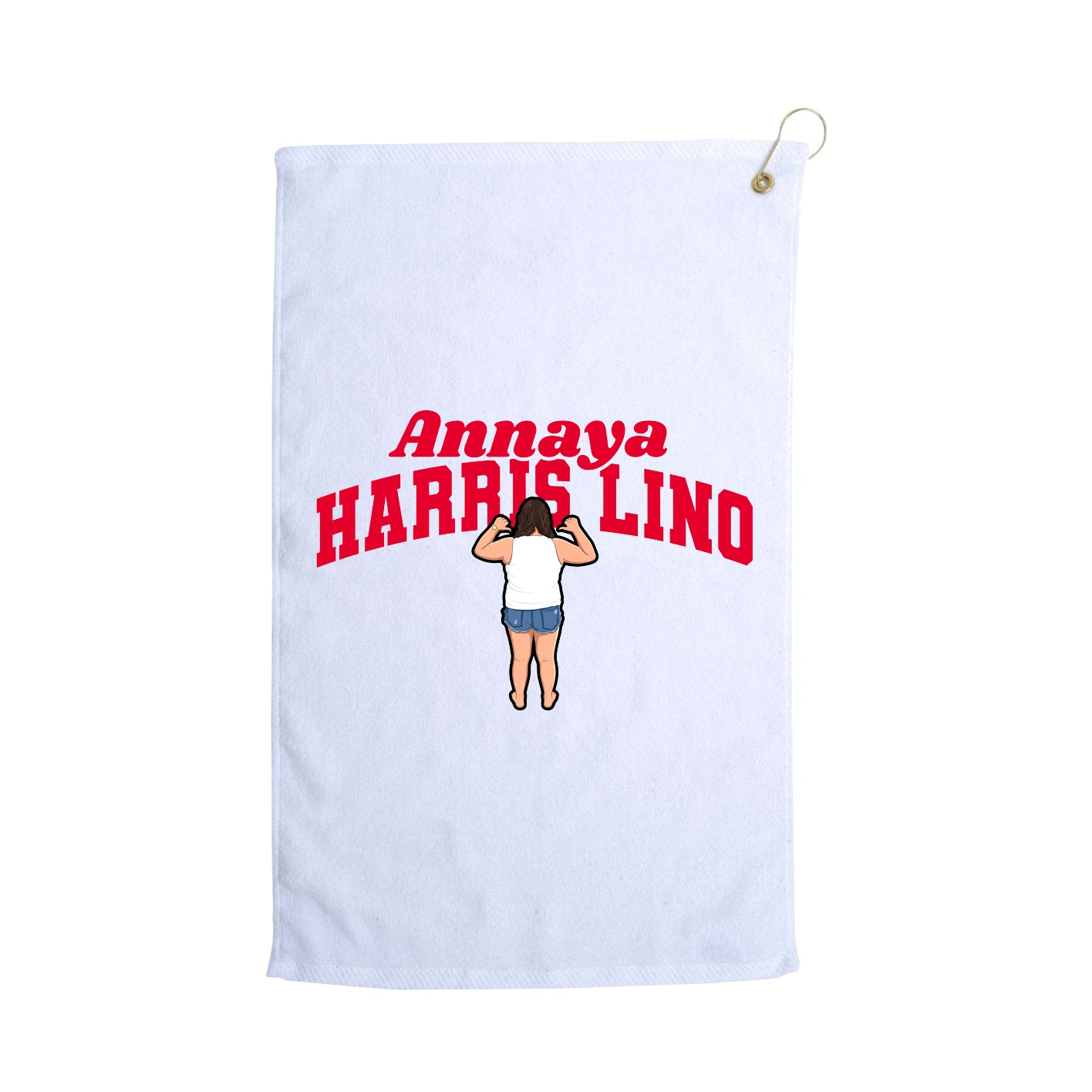 Golf Towel — Signature Arch in White