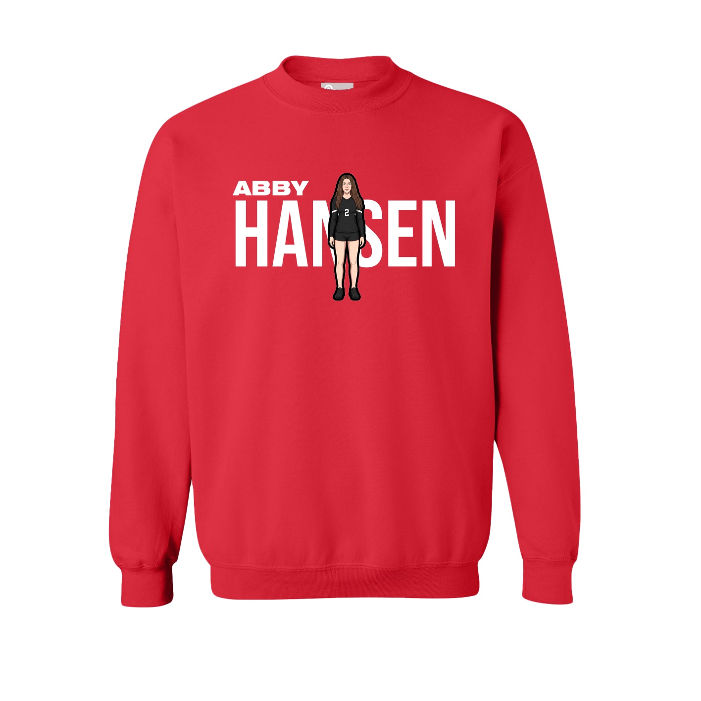 Fleece Crew — Player Name in Red