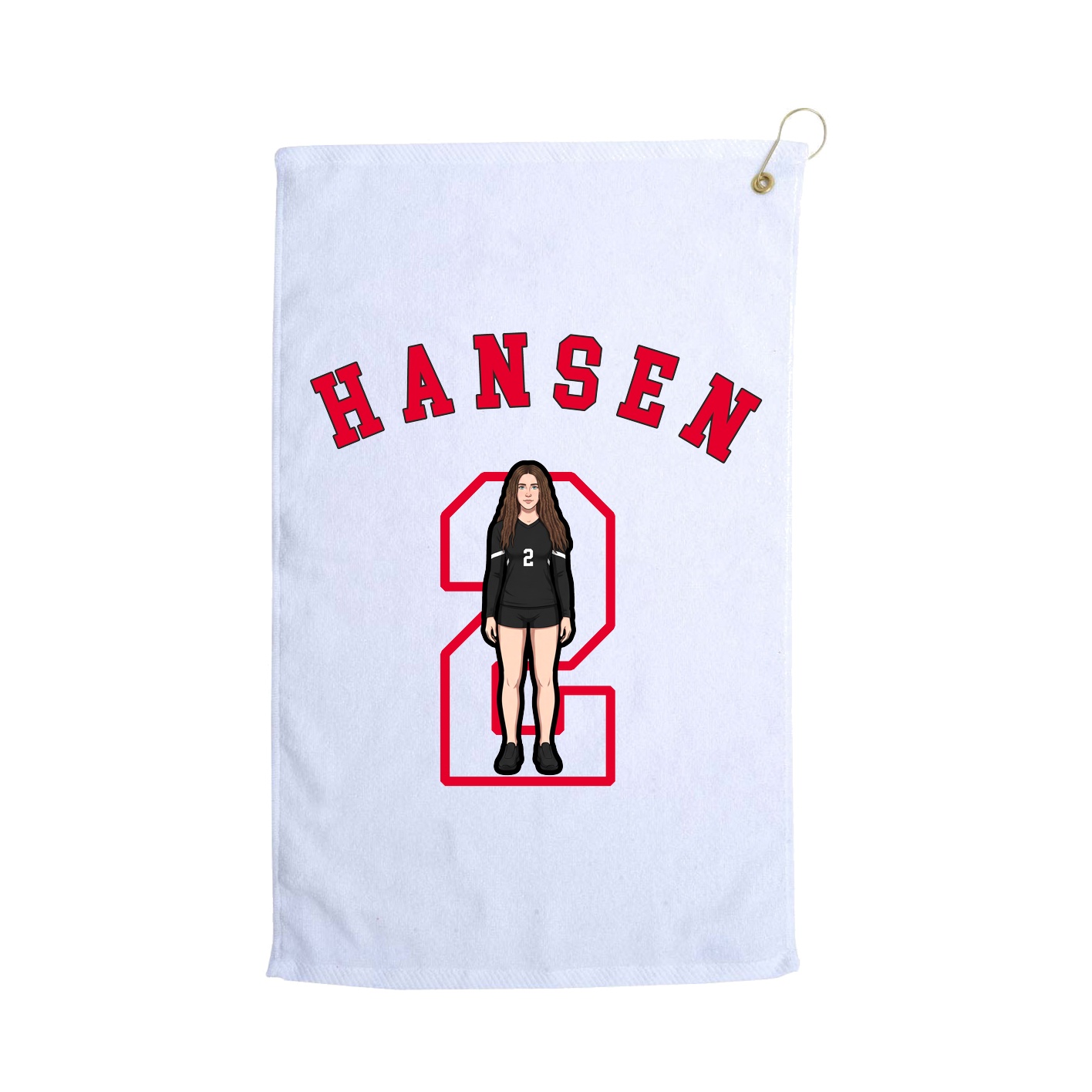 Golf Towel — Shirsey Arch in White