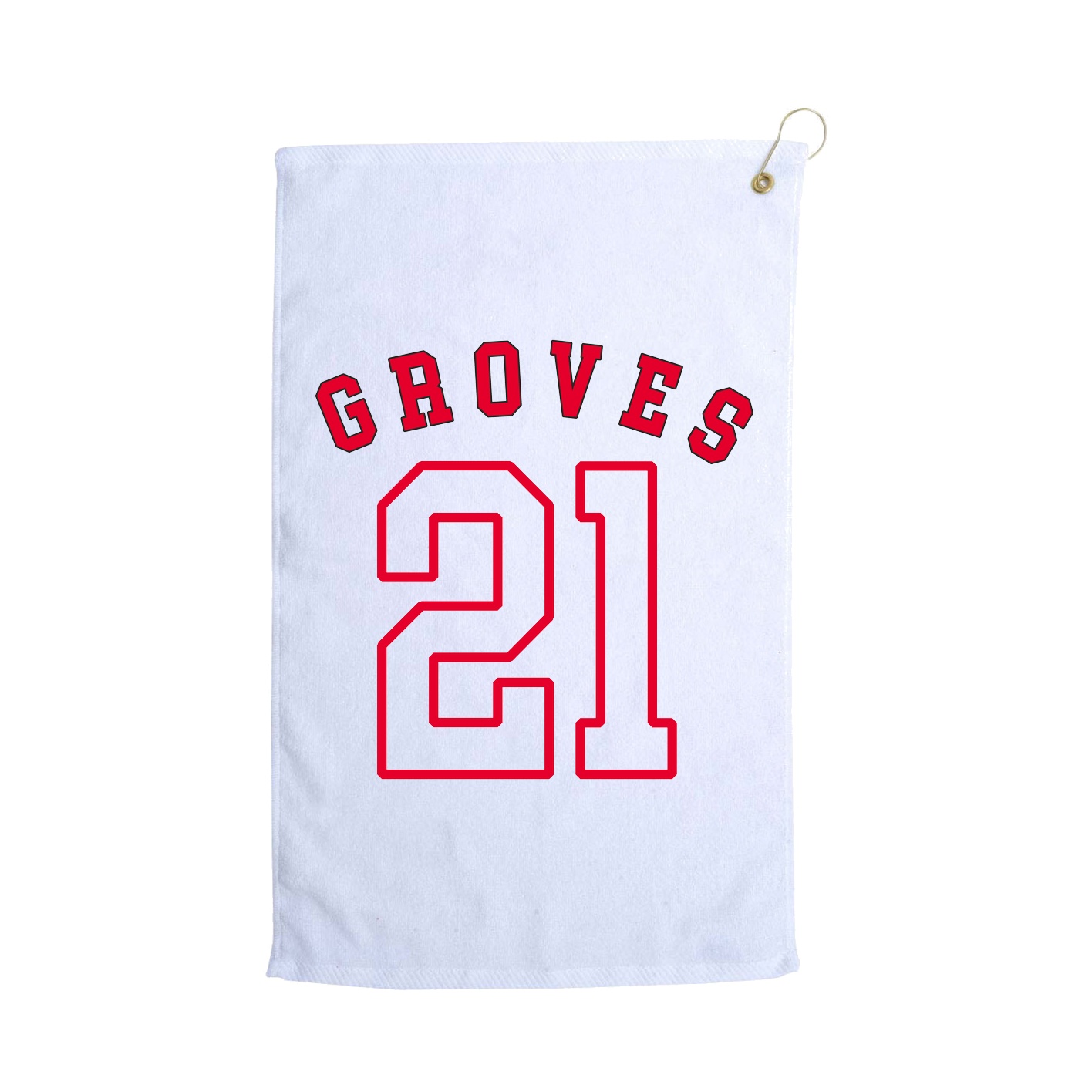 Golf Towel — Shirsey Arch in White