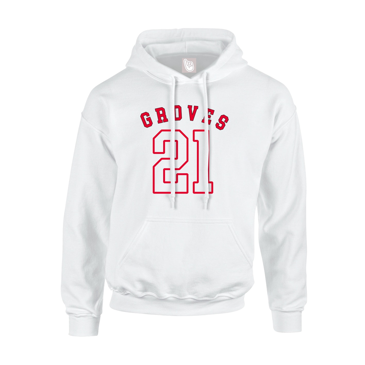 Youth Hoodie — Shirsey Arch in White