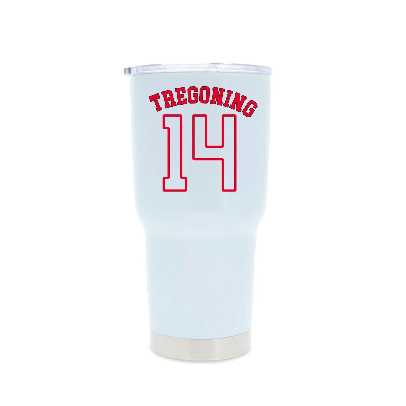 30oz Stainless Steel Tumbler — Shirsey Arch in White