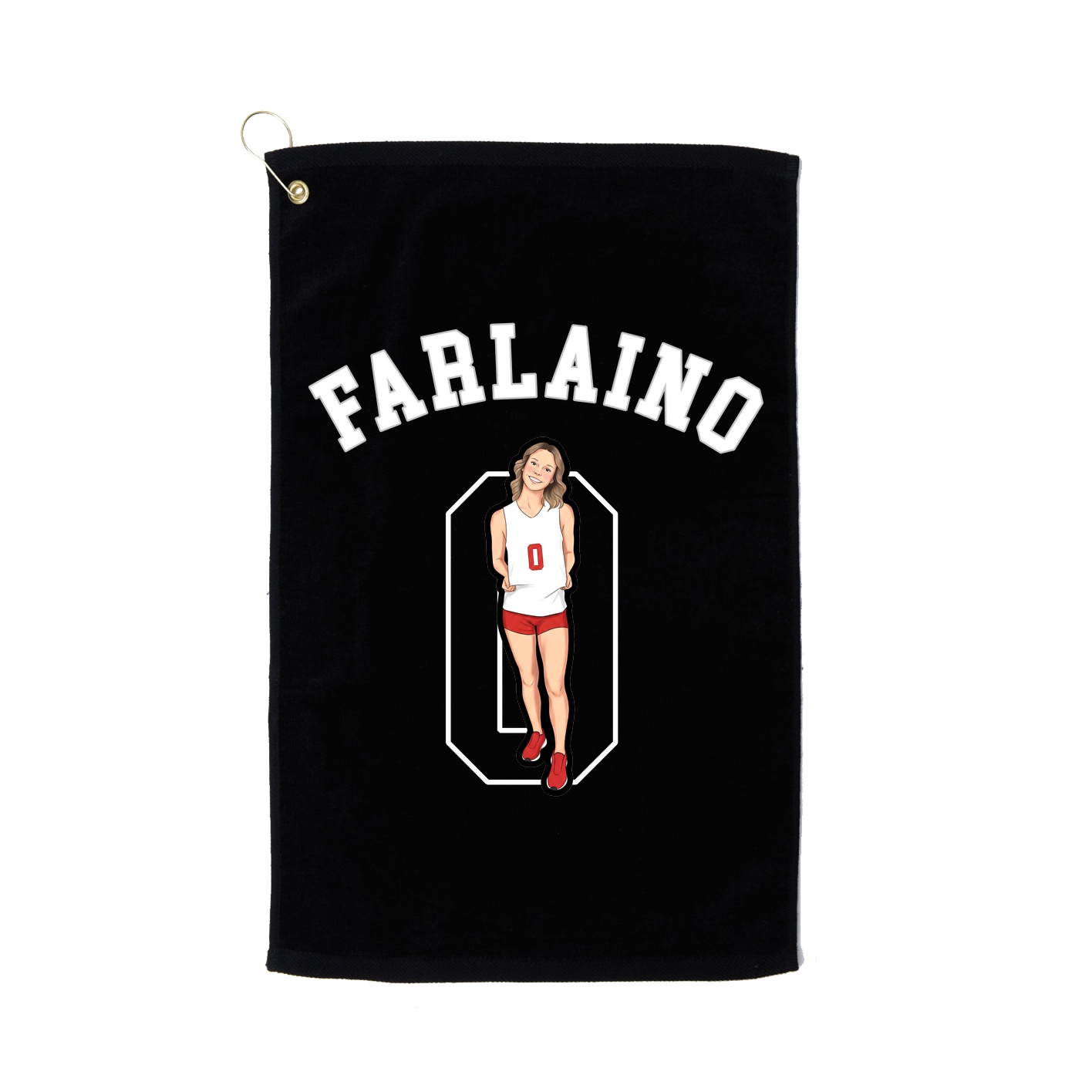 Golf Towel — Shirsey Arch in Black