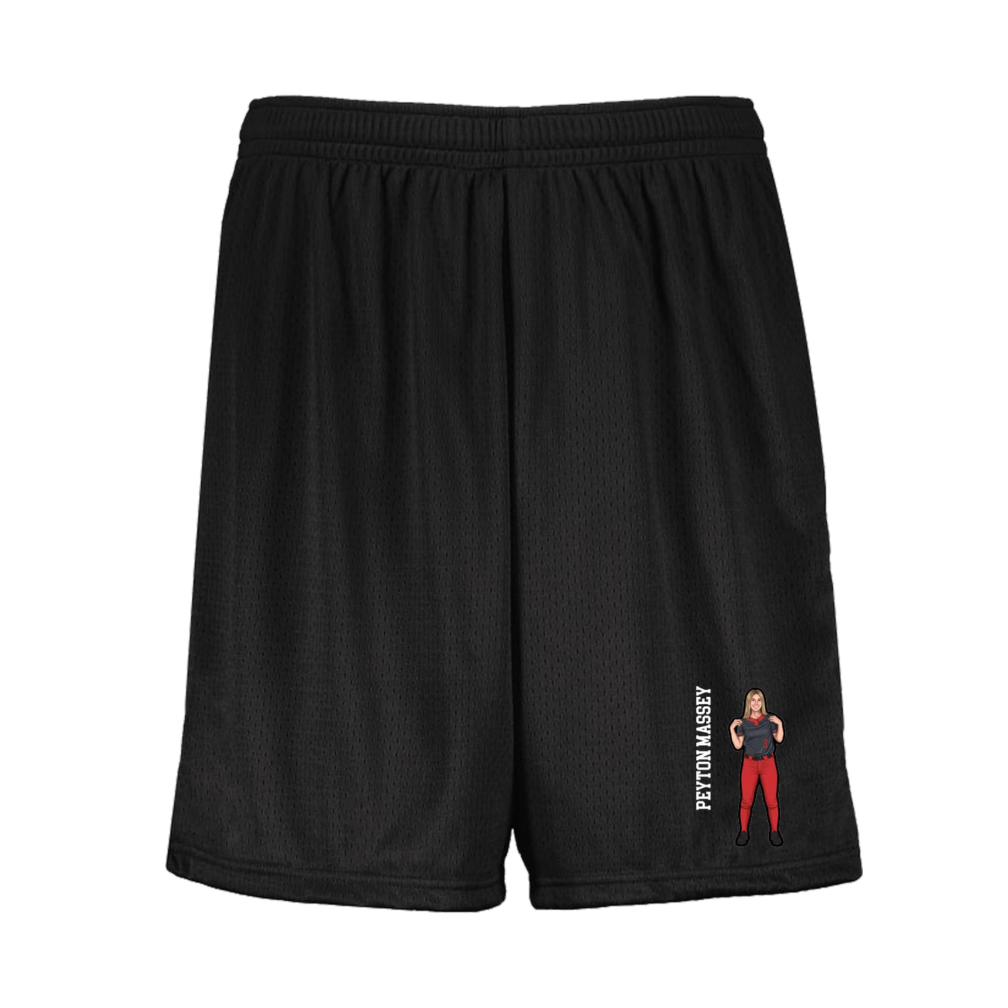 Shorts — Name Vertical in Black