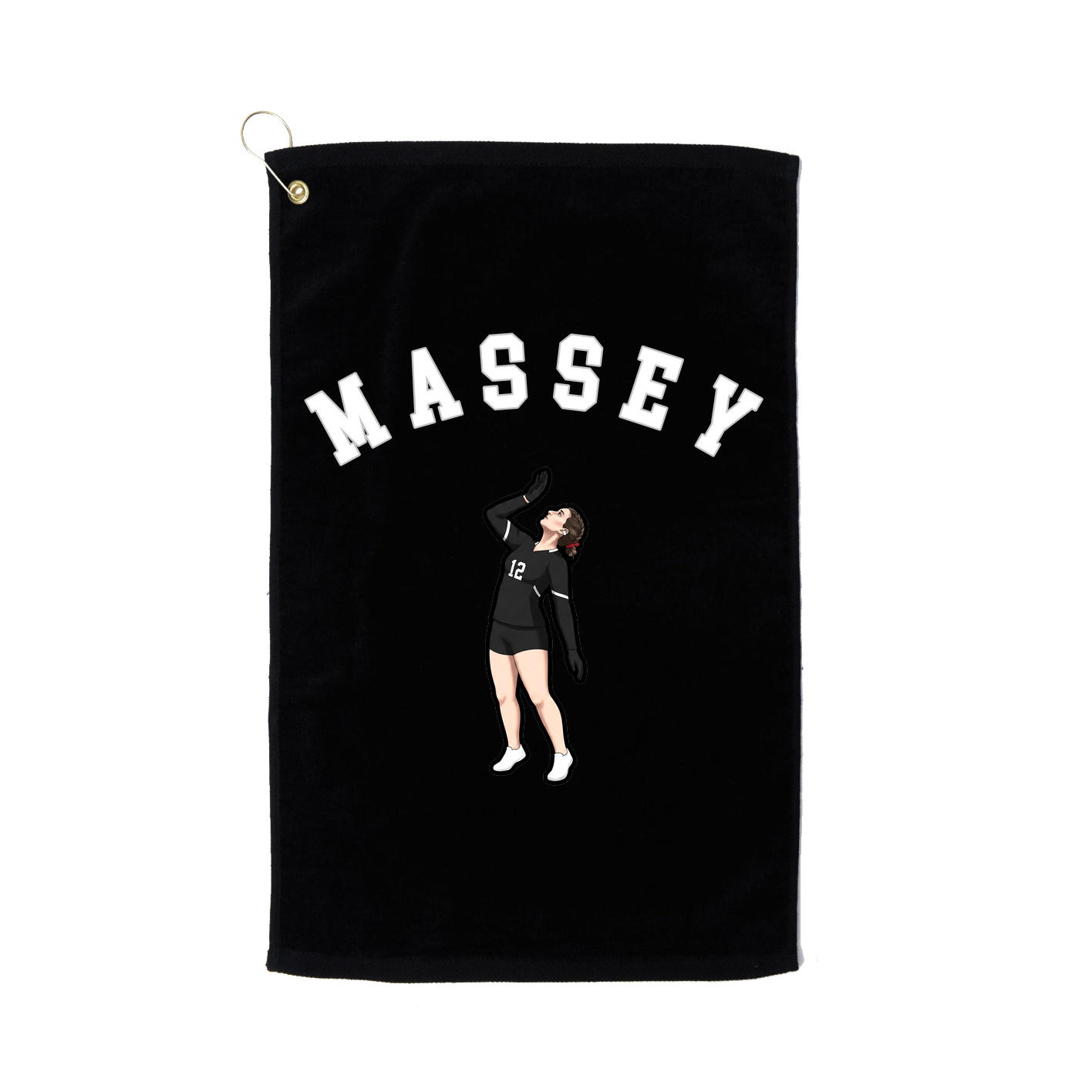 Golf Towel — Shirsey Arch in Black