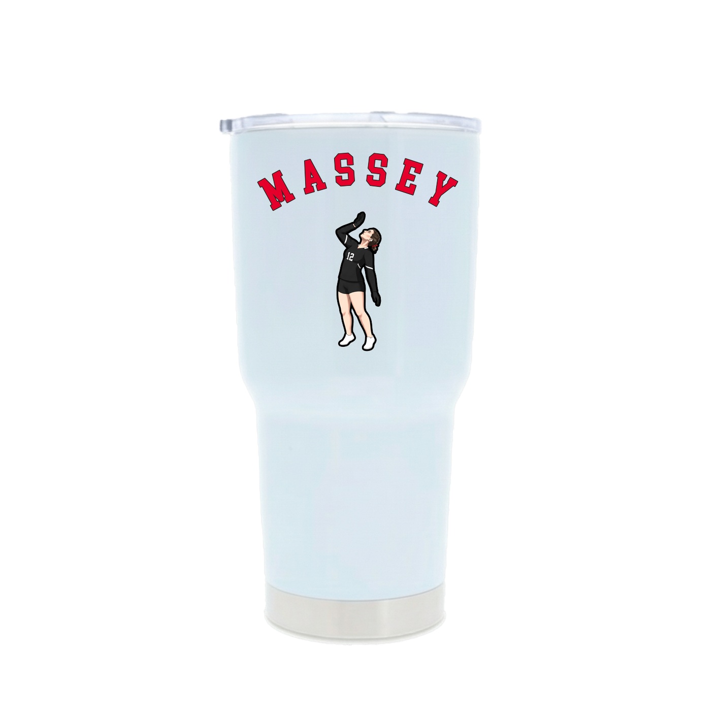 30oz Stainless Steel Tumbler — Shirsey Arch in White