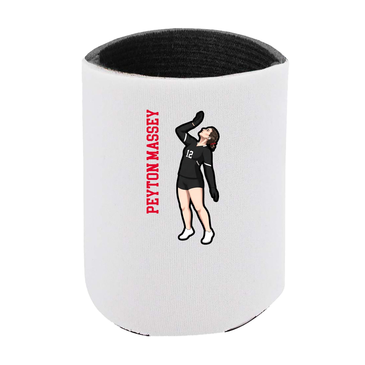 Can Holder — Name Vertical in White