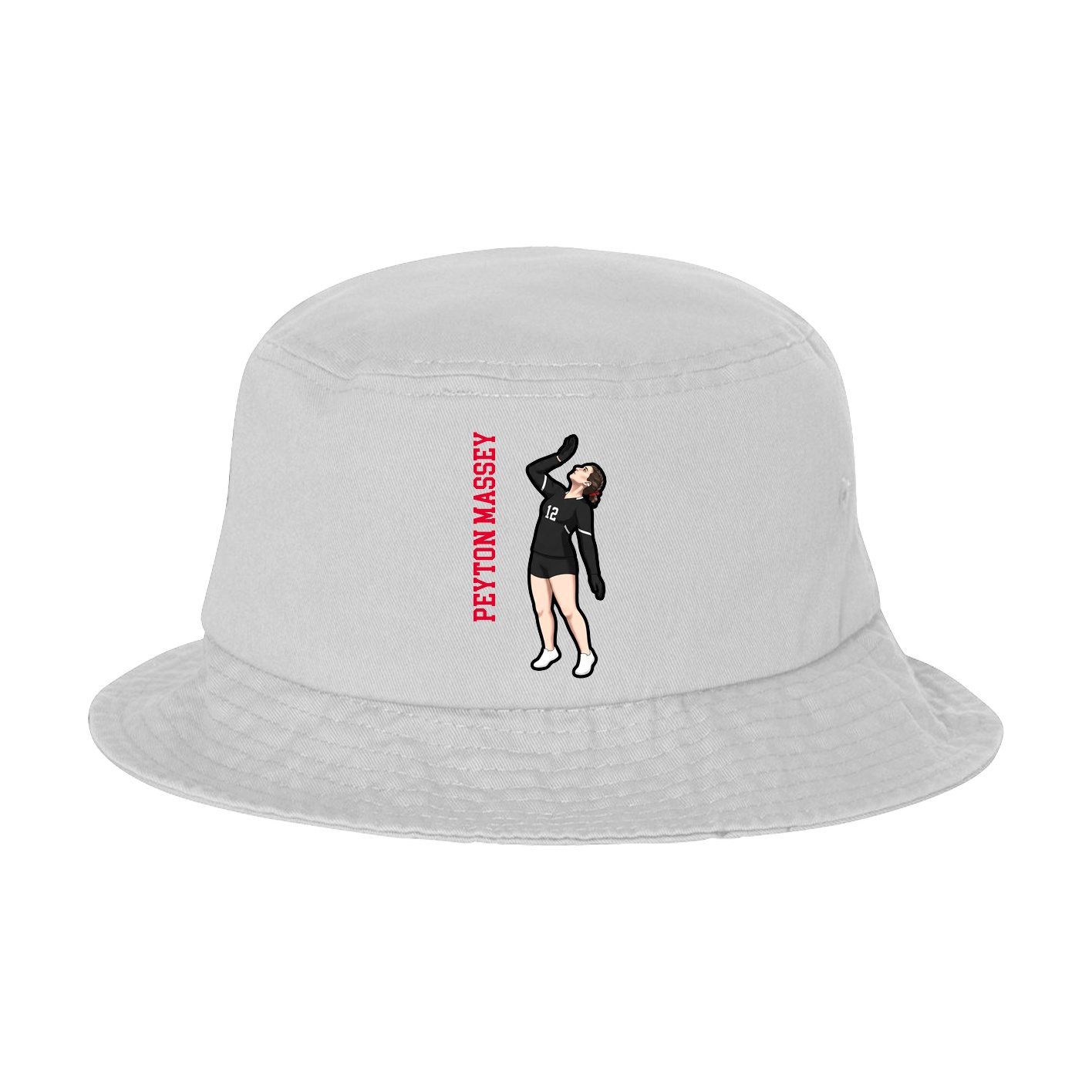 Bucket Cap — Name Vertical in White