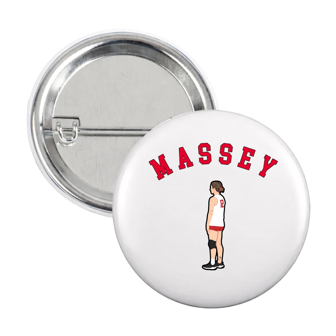 Game Day Button — Shirsey Arch in White