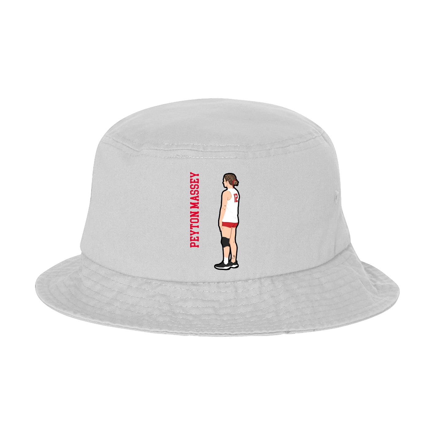 Bucket Cap — Name Vertical in White