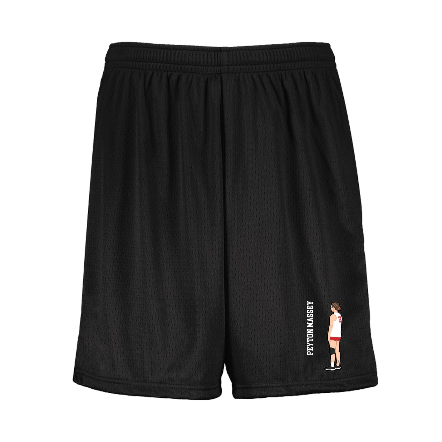 Shorts — Name Vertical in Black