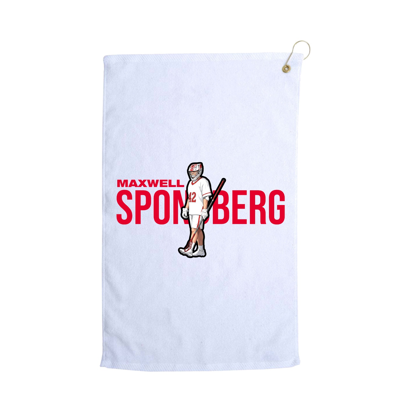 Golf Towel — Player Name in White