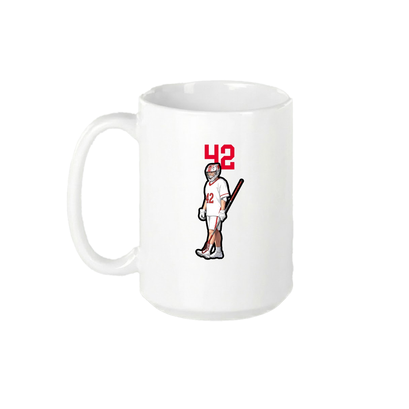 15oz Coffee Mug — Number Top in White