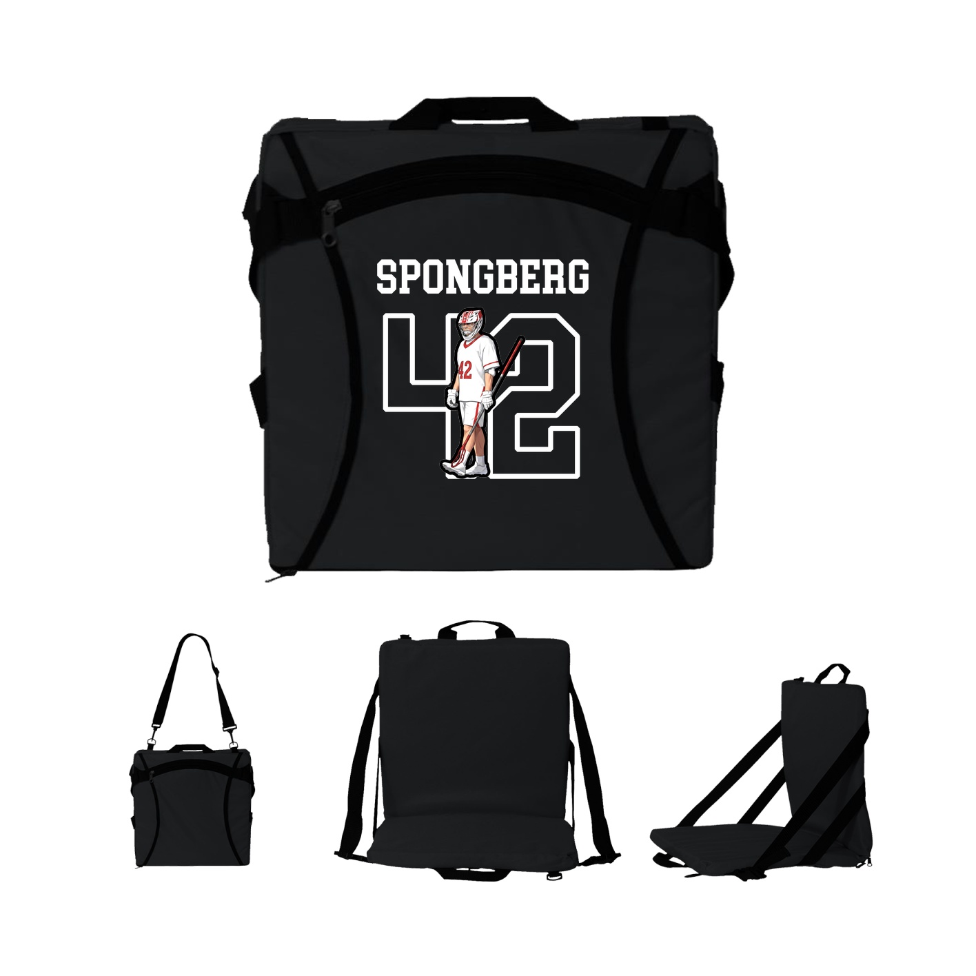 Folding Stadium Seat — Shirsey in Black