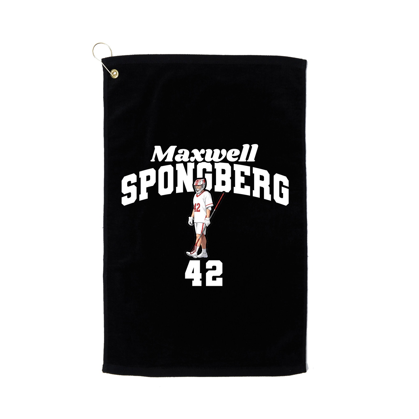 Golf Towel — Signature Arch in Black