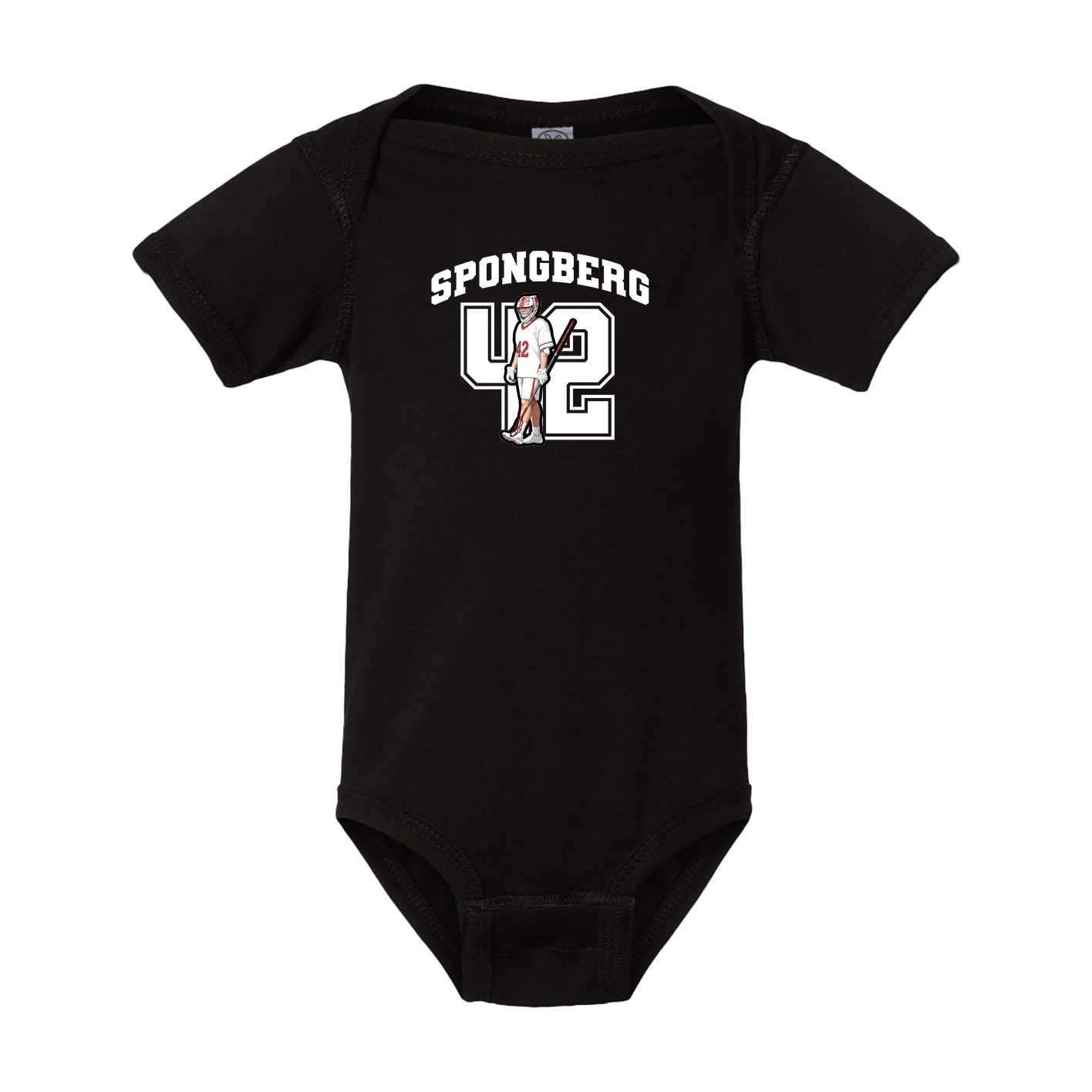 Baby Onesie — Number in Black