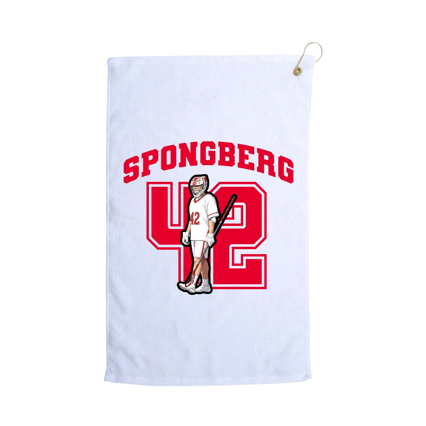 Golf Towel — Number in White