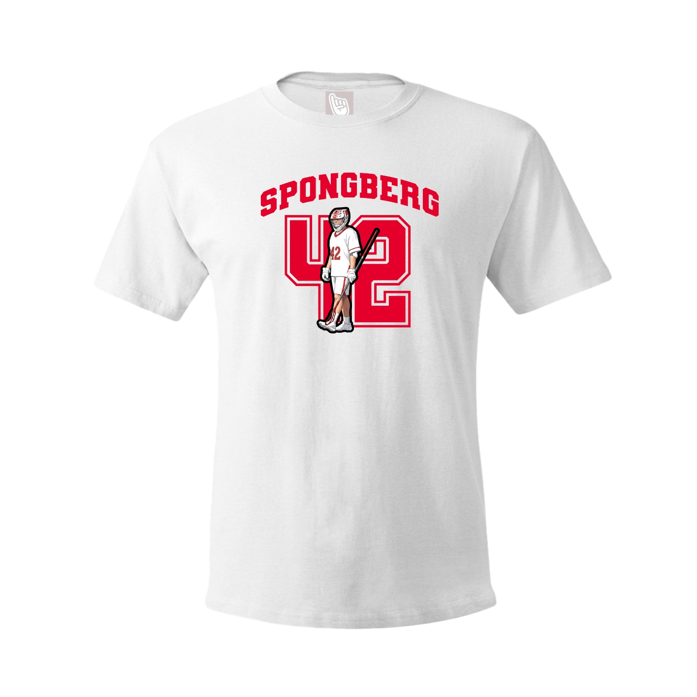 Youth Tee — Number in White