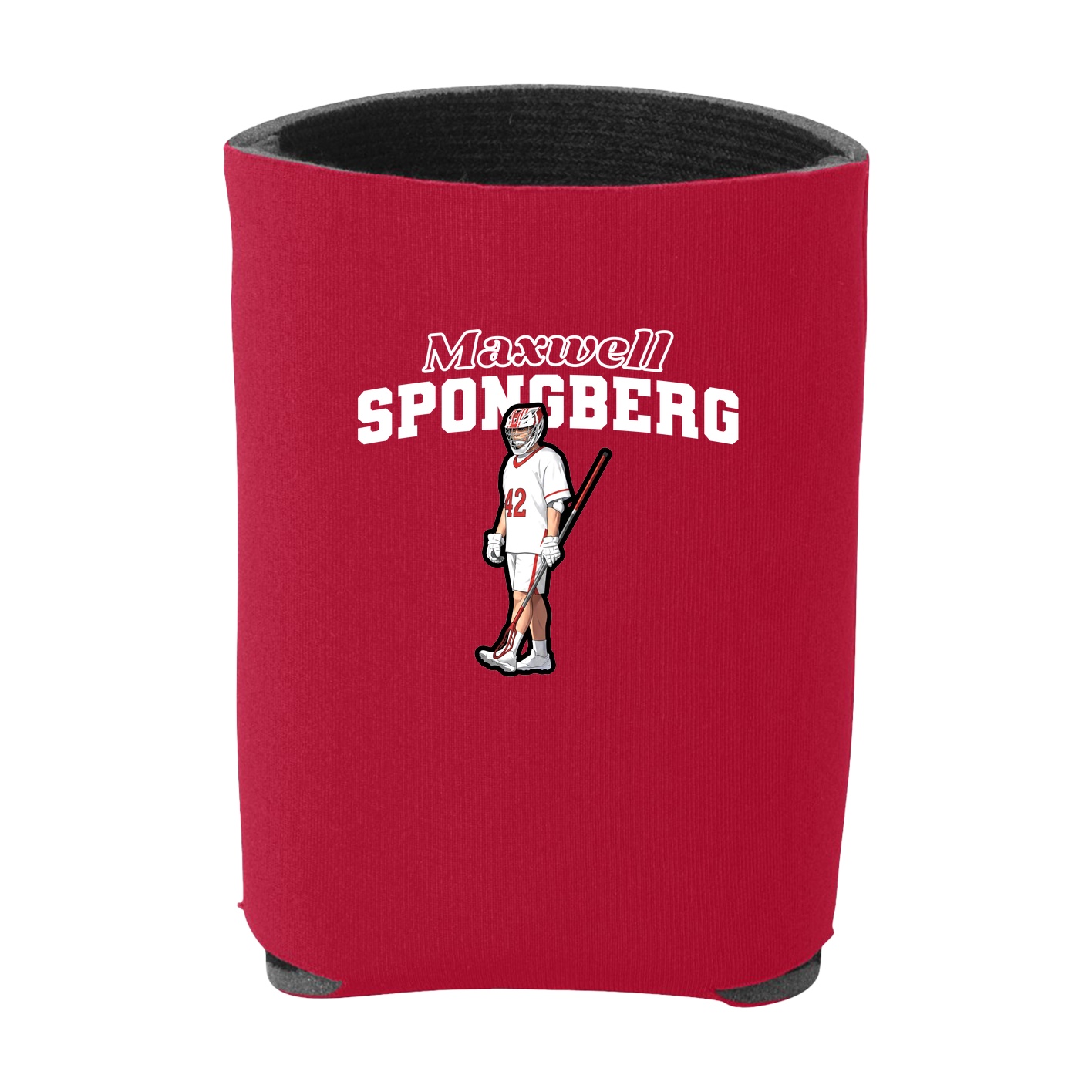Can Holder — Name Arch in Red