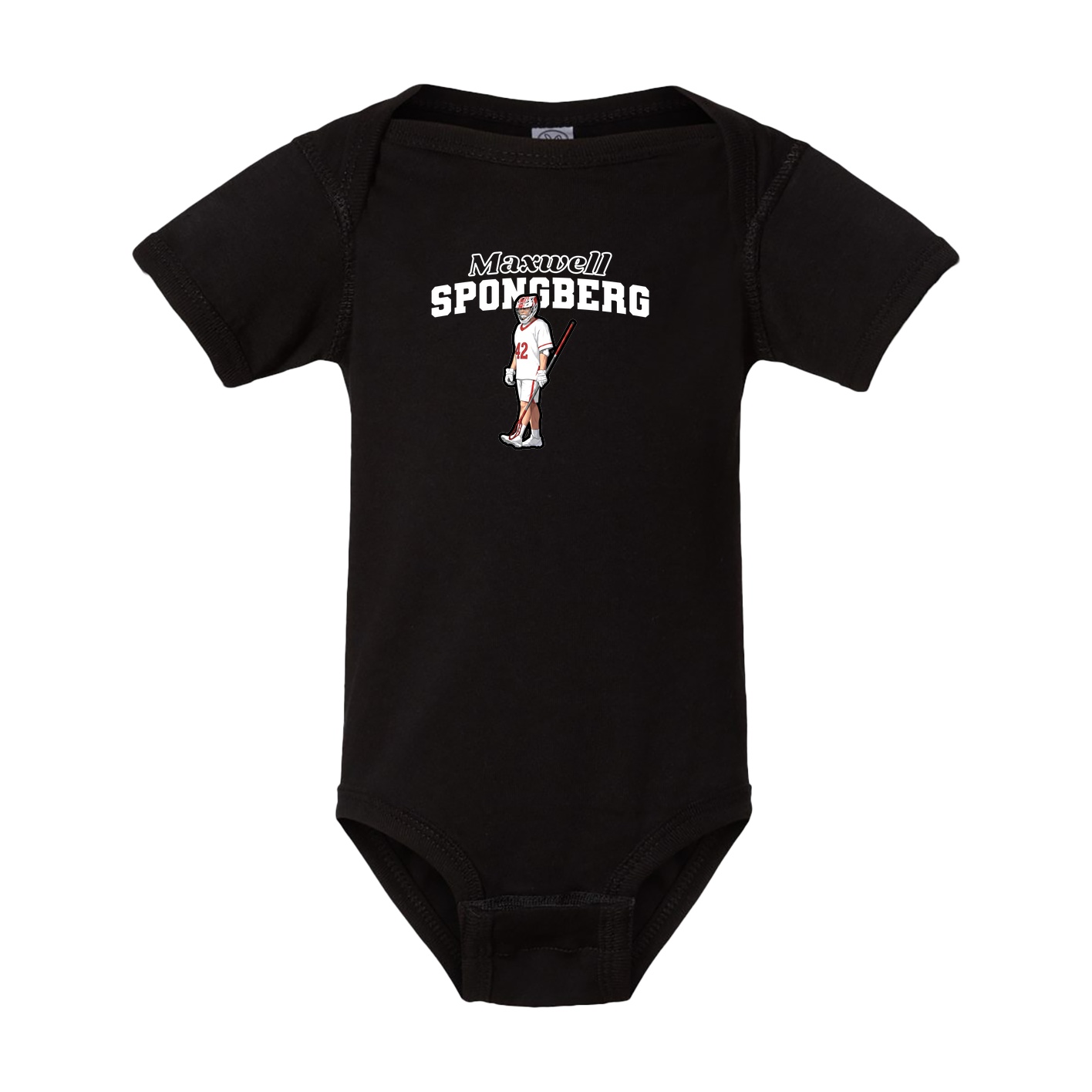 Baby Onesie — Name Arch in Black