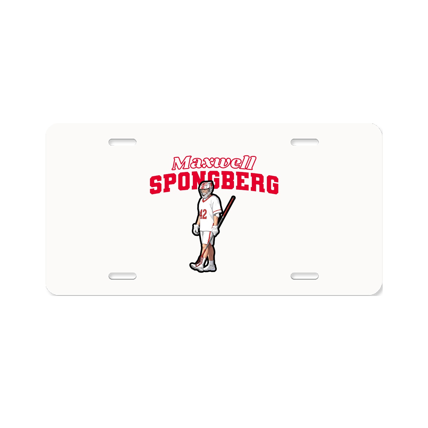 License Plate — Name Arch in Classic