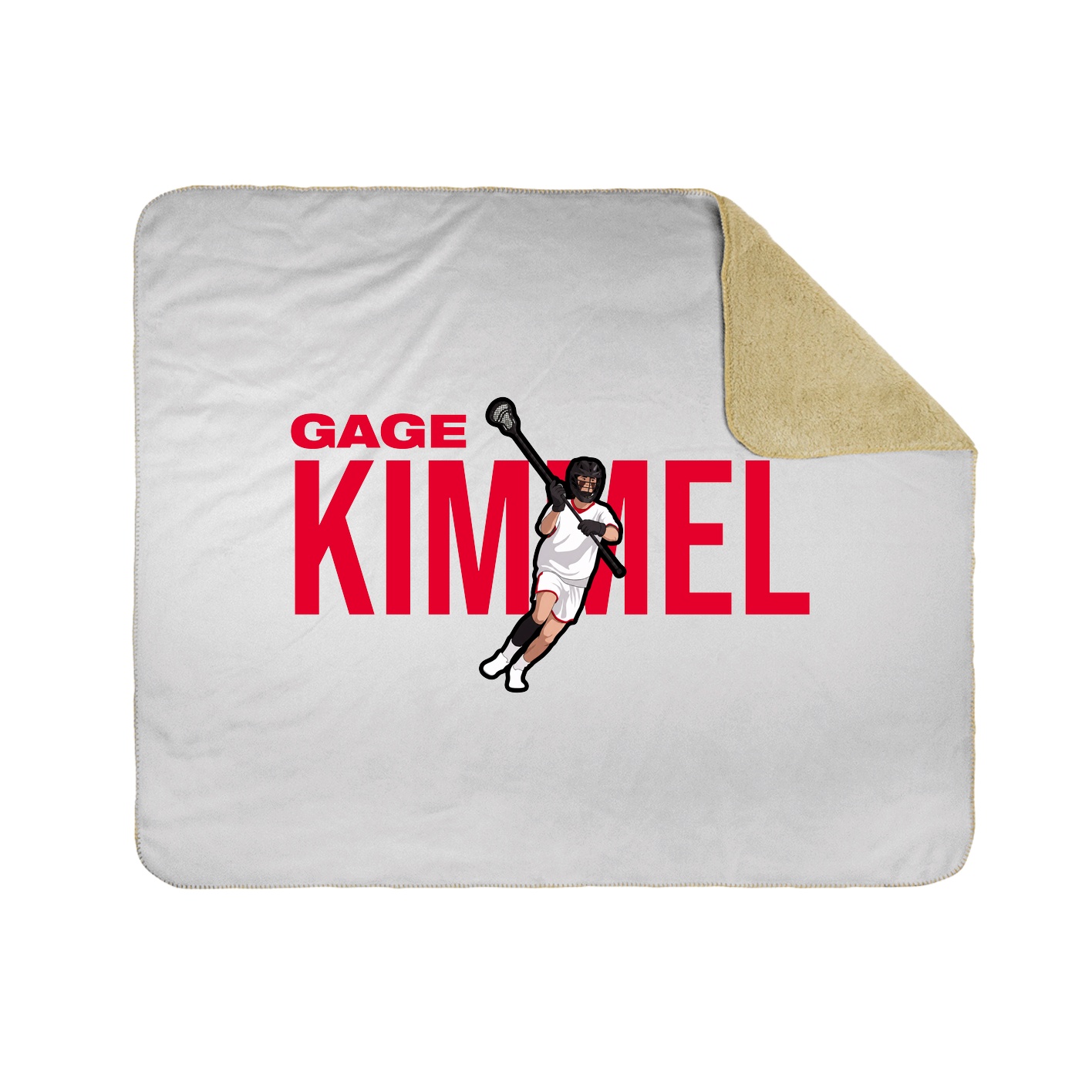 Throw Blanket — Player Name in White