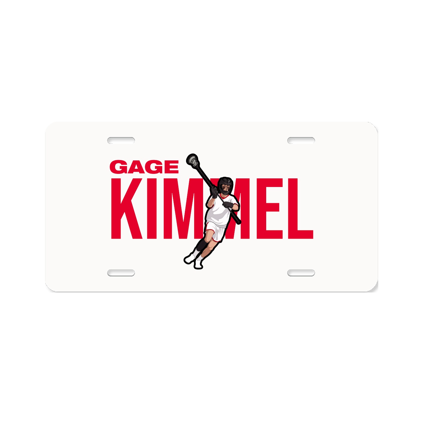 License Plate — Player Name in Classic
