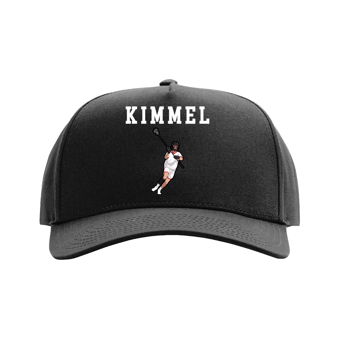 Full Fabric Five-Panel Champ Cap — Shirsey in Black